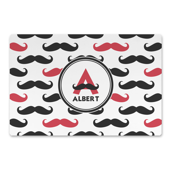 Custom Mustache Print Large Rectangle Car Magnet (Personalized)