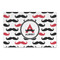 Mustache Print Large Rectangle Car Magnet (Personalized)