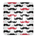 Mustache Print Light Switch Cover (2 Toggle Plate)