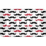 Mustache Print Light Switch Cover (4 Toggle Plate)