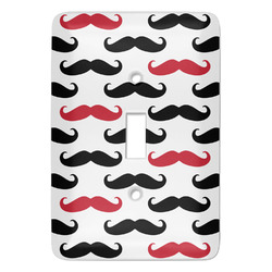 Mustache Print Light Switch Cover (Personalized)
