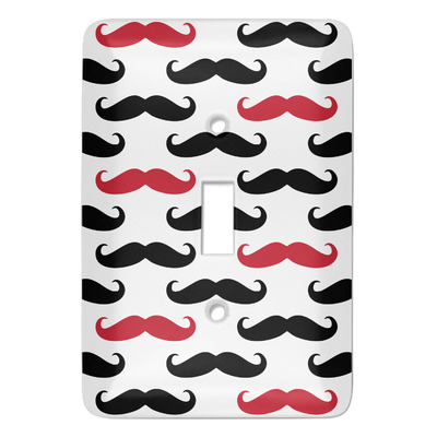 Mustache Print Light Switch Covers (Personalized)