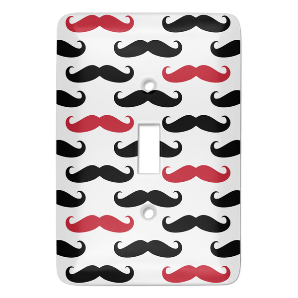 Custom Mustache Print Light Switch Cover (Single Toggle)