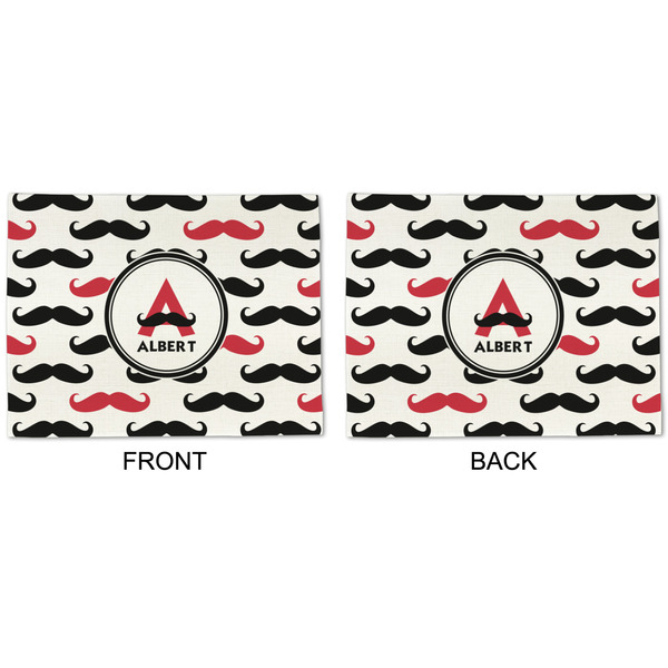 Mustache Print Linen Placemat - APPROVAL (double sided)