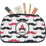 Mustache Print Makeup / Cosmetic Bag - Medium (Personalized)
