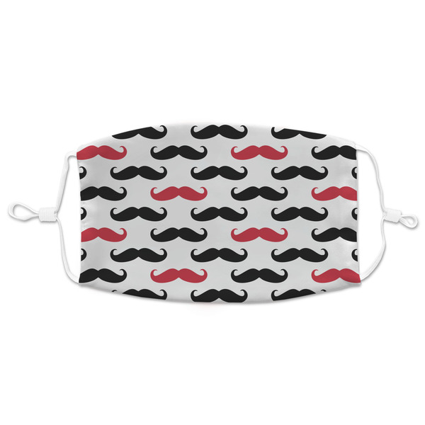 Custom Mustache Print Adult Cloth Face Mask - XLarge