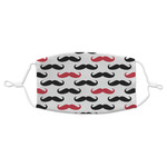 Mustache Print Adult Cloth Face Mask