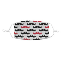 Mustache Print Kid's Cloth Face Mask (Personalized)