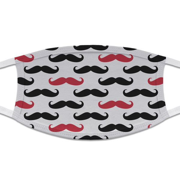 Custom Mustache Print Cloth Face Mask (T-Shirt Fabric)
