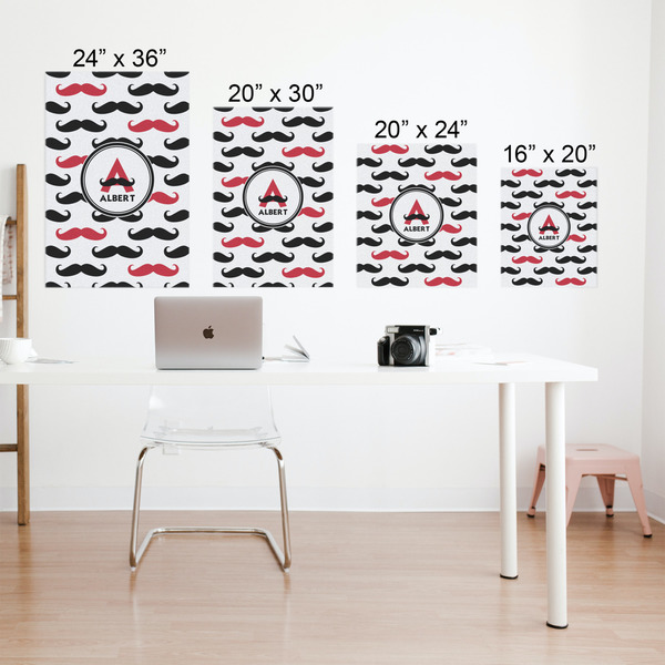 Mustache Print Matte Poster - Sizes