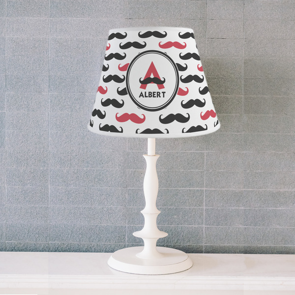 Mustache Print Poly Film Empire Lampshade - Lifestyle