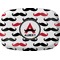 Mustache Print Melamine Platter (Personalized)