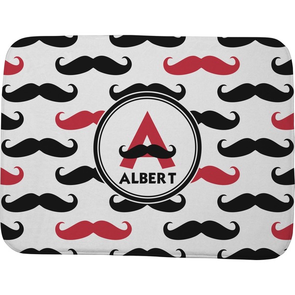 Mustache Print Memory Foam Bath Mat 48 X 36