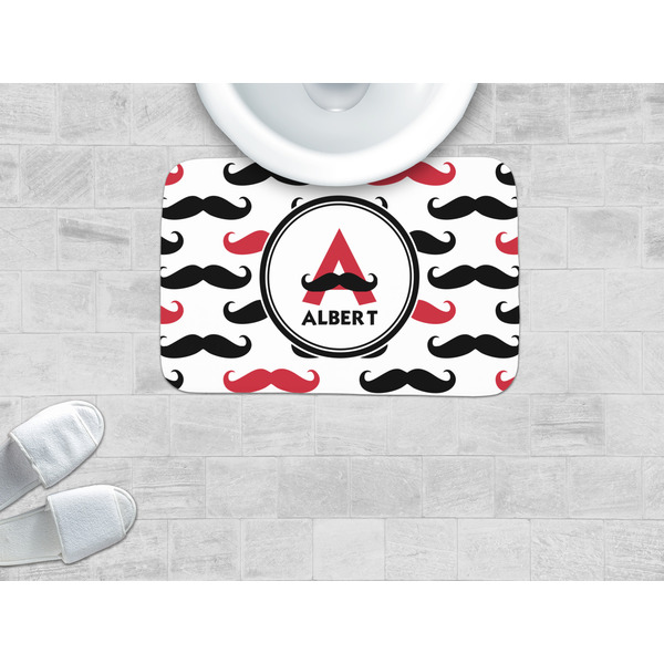 Mustache Print Memory Foam Bath Mat - LIFESTYLE