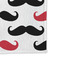 Mustache Print Microfiber Dish Rag - DETAIL