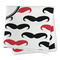 Mustache Print Microfiber Dish Rag - FOLDED (square)