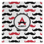 Mustache Print Microfiber Dish Towel (Personalized)