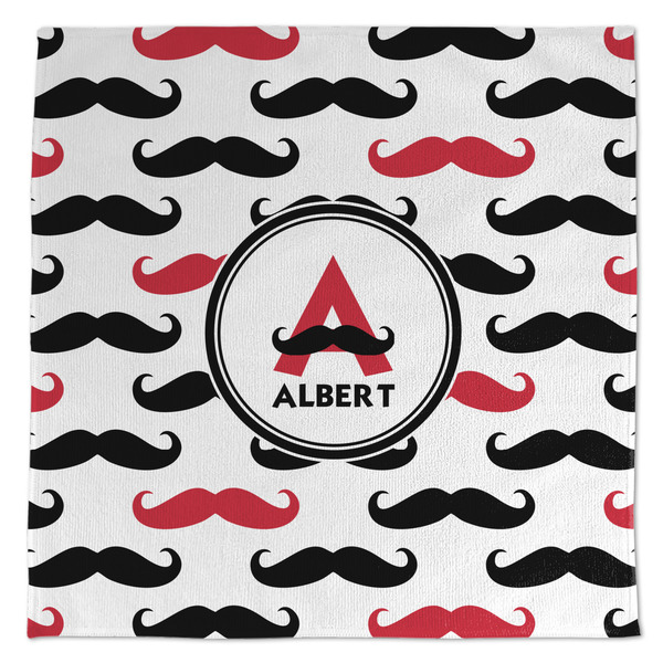 Custom Mustache Print Microfiber Dish Towel (Personalized)