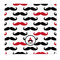 Mustache Print Microfiber Dish Rag - Front/Approval