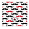 Mustache Print Microfiber Dish Rag (Personalized)