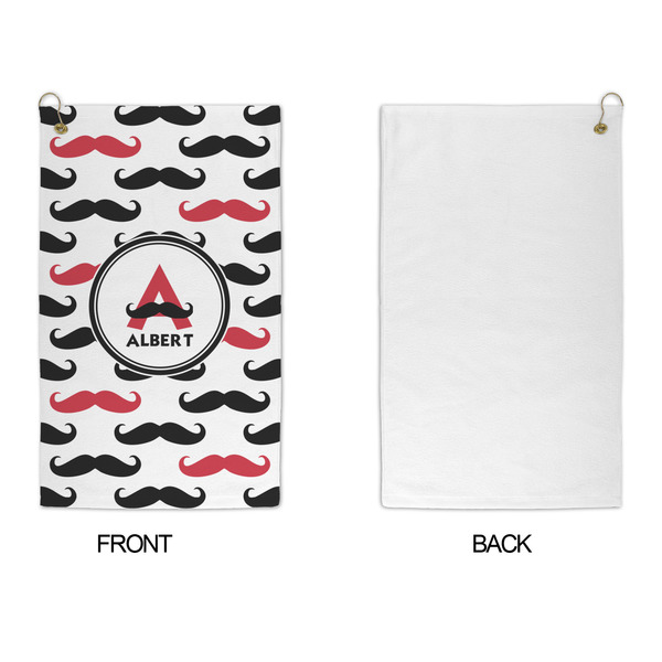 Mustache Print Microfiber Golf Towels - APPROVAL