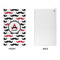 Mustache Print Microfiber Golf Towels - APPROVAL