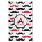 Mustache Print Microfiber Golf Towels - FRONT
