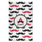 Mustache Print Microfiber Golf Towel - Large (Personalized)