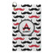 Mustache Print Microfiber Golf Towels - Small - FRONT