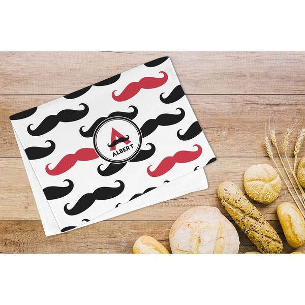 Mustache Print Microfiber Kitchen Towel - LIFESTYLE