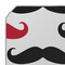 Mustache Print Octagon Placemat - Single front (DETAIL)