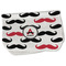 Mustache Print Burp Cloth - Fleece w/ Name and Initial