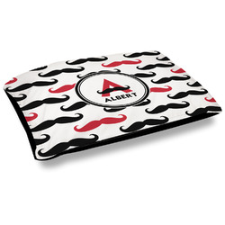 Mustache Print Dog Bed w/ Name and Initial