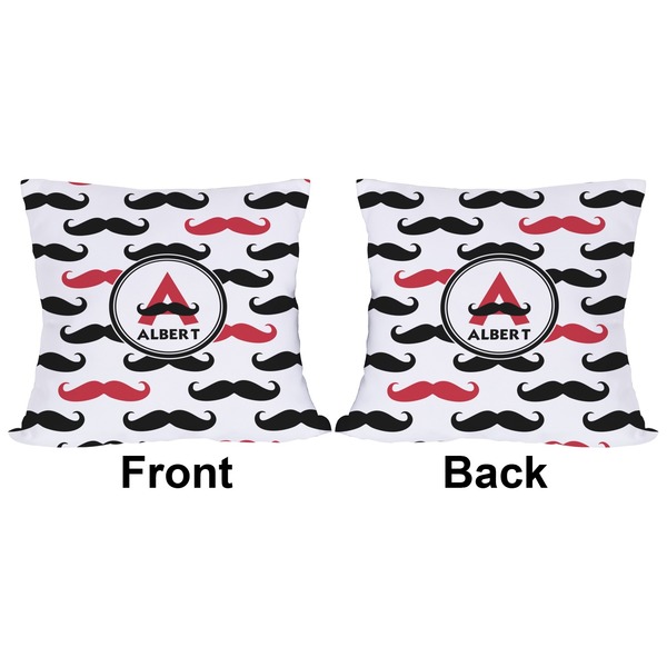 Mustache Print Outdoor Pillow - 20x20