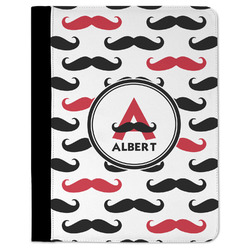 Mustache Print Padfolio Clipboard - Large (Personalized)