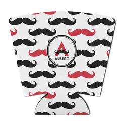Mustache Print Party Cup Sleeve - with Bottom (Personalized)
