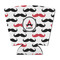 Mustache Print Party Cup Sleeves - with bottom - FRONT