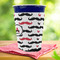 Mustache Print Party Cup Sleeves - with bottom - Lifestyle