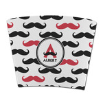 Mustache Print Party Cup Sleeve - without bottom (Personalized)