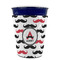 Mustache Print Party Cup Sleeves - without bottom - FRONT (on cup)