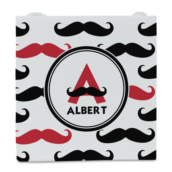 Mustache Print Party Favor Gift Bag - Gloss - Front
