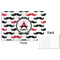 Mustache Print Disposable Paper Placemat - Front & Back