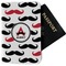 Mustache Print Passport Holder - Fabric (Personalized)
