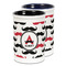 Mustache Print Ceramic Pencil Holder - Large