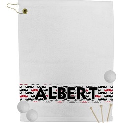 Mustache Print Golf Bag Towel (Personalized)