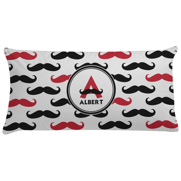 Custom Mustache Print Pillow Case - King (Personalized)