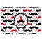 Mustache Print Personalized Placemat (Back)