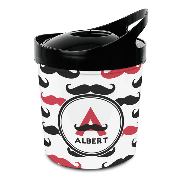 Custom Mustache Print Plastic Ice Bucket (Personalized)