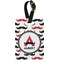 Mustache Print Personalized Rectangular Luggage Tag