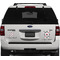 Mustache Print Personalized Square Car Magnets on Ford Explorer